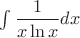 $\int{\dfrac{1}{x\ln{x}}dx}$