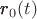 $\pmb{r}_0(t)$