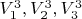 $\[
V_1^3 ,V_2^3 ,V_3^3 \]$