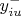 $y_{iu}^-$