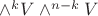 $\wedge^k V\congr \wedge^{n-k} V$
