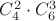 $C_4^2\cdot C^3_6$