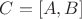 $C=[A,B]$