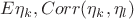 $E\eta_k, Corr(\eta_k, \eta_l)$