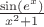 $\frac{\sin(e^x)}{x^2+1}$