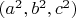 $(a^2,b^2,c^2)$