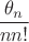 $\displaystyle\frac{\theta_n}{nn!}$