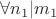 $\forall n_1|m_1$