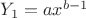 $Y_1 = ax^{b-1}$