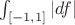 $\int_{[-1,1]}|df|$