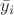 $\bar y_i$