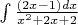 $\int {\frac {(2x-1)dx}{x^2+2x+2}}$