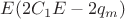 $E(2C_1E-2q_m)$