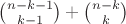 $\binom{n-k-1}{k-1}+\binom{n-k}{k}$