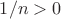 $1/n>0$