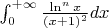 $\int_0^{+\infty}\frac{\ln^nx}{(x+1)^2}dx$