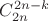 $C_{2n}^{2n-k}$
