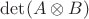 $\det (A\otimes B)$