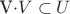 V\cdot V\subset U