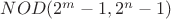 $NOD(2^m-1,2^n-1)$
