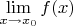 $\lim\limits_{x\to x_0}f(x)$