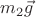 $m_2 \vec{g}$