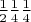 $\frac{1}{2} \frac{1}{4} \frac{1}{4}$