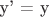 y' = y