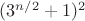$(3^{n/2}+1)^2$