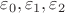 $\varepsilon_0,\varepsilon_1,\varepsilon_2$