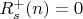 $R_s^{+}(n)=0$