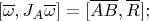 $$[\overline \omega,J_A\overline \omega]=[\overline {AB},\overline R];$$