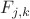 $F_{j,k}$