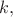 $$k,$$