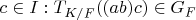 $c \in I: T_{K/F}((ab)c) \in G_F$