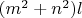 $(m^2+n^2)l $