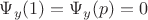 $\Psi_y(1)=\Psi_y(p)=0$