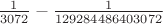 $\frac{1}{3072}-\frac{1}{129284486403072}$