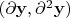 $(\partial\mathbf y,\partial^2\mathbf y)$