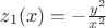 $z_1(x)=-\frac{y^2}{x^2}$