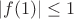 $|f(1)|\le 1$