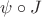 $\psi\circ J$