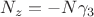 $N_z=-N\gamma_3$