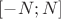 $[-N;N]$