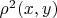 $\rho^2(x,y)$