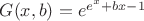 $G(x,b)=e^{e^x+bx-1}$