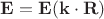 $\mathbf{E}=\mathbf{E}(\mathbf{k}\cdot\mathbf{R})$