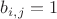 $b_{i,j}=1$