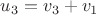 $u_3=v_3+v_1$