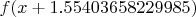 $f(x+1.55403658229985)$